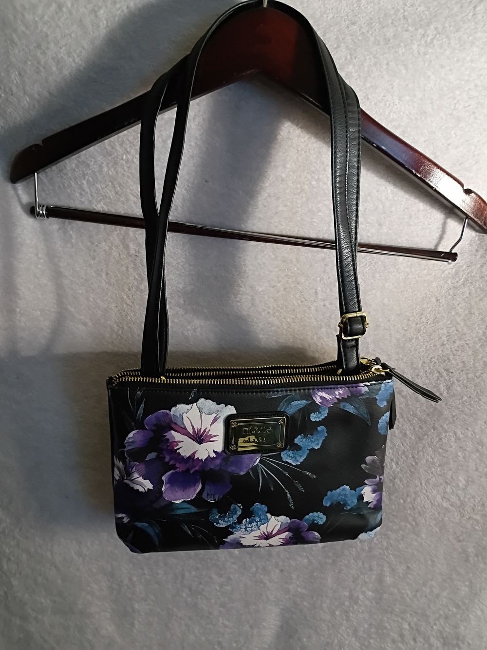 Deep Floral Colors Shoulder Bag